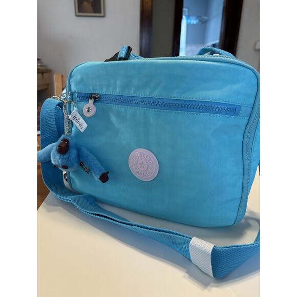 Kipling Ermy Insulated Lunch Bag Polyamide Aqua NWT $69 - Picture 2 of 7